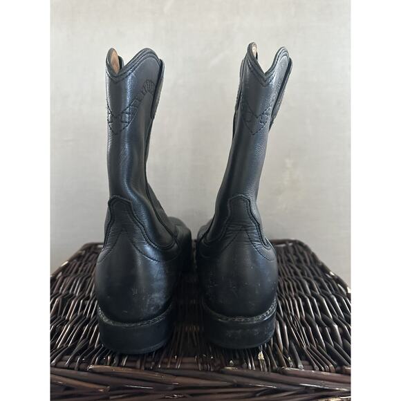 ARIAT‎ Boots Mens Heritage Roper Western Cowboy Boots Black Leather Size 9.5 main image 6
